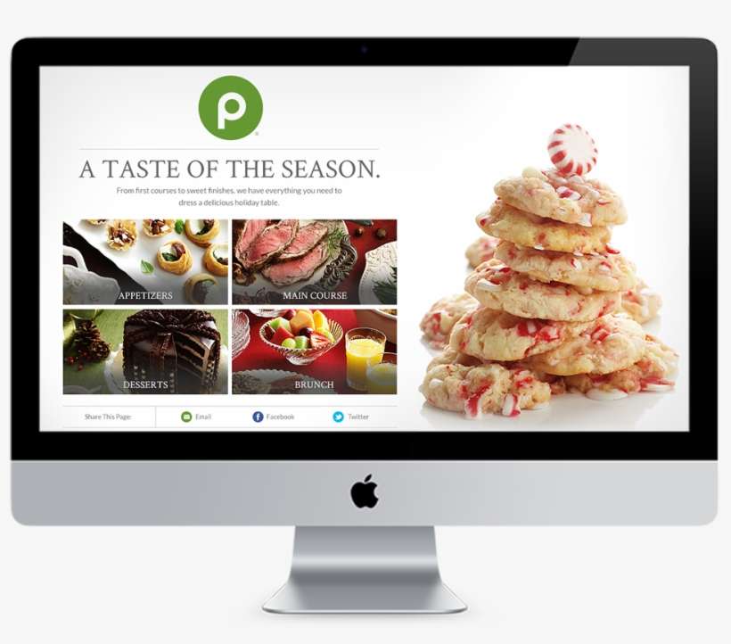 To Celebrate The Christmas Season, Publix Created A - Best Mobile Email Newsletter, transparent png download