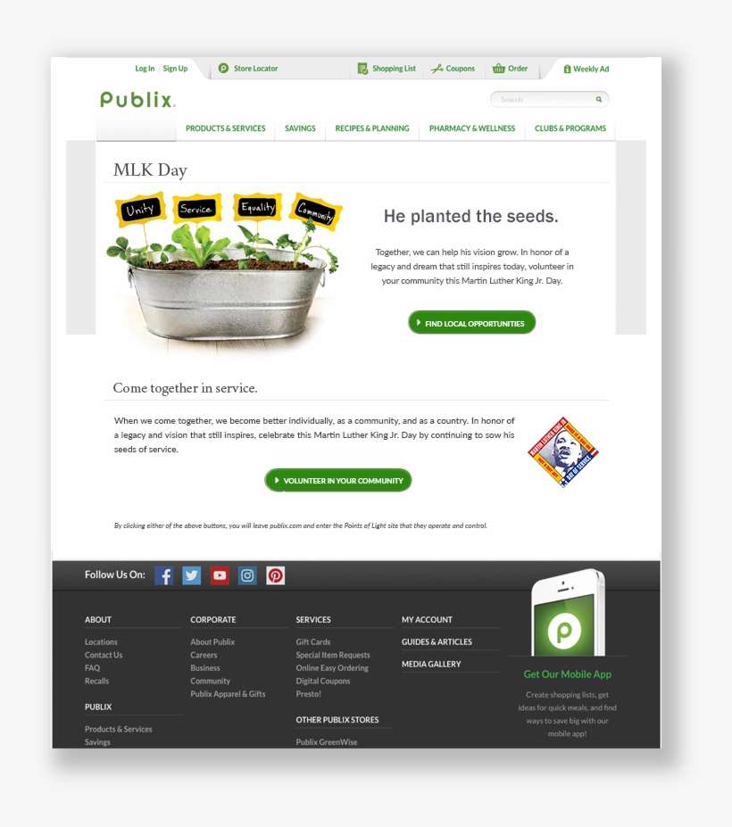 Mlk Landing Page - Website, transparent png download