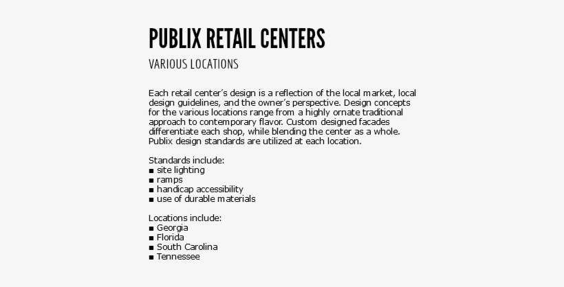 Publix Retail Centers Various Locations Each Retail - Standard Heat Of Formation Steps, transparent png download
