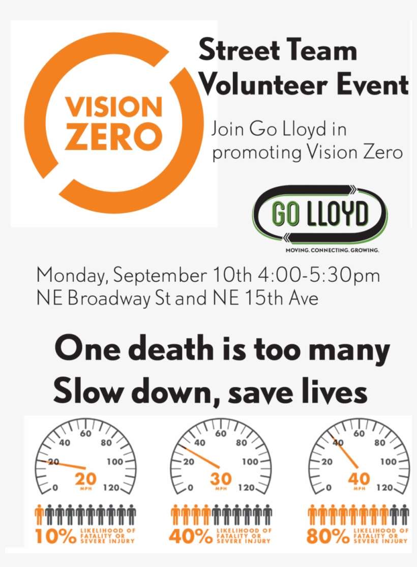 Vision Zero Street Team 5 Up September - Vision Zero, transparent png download