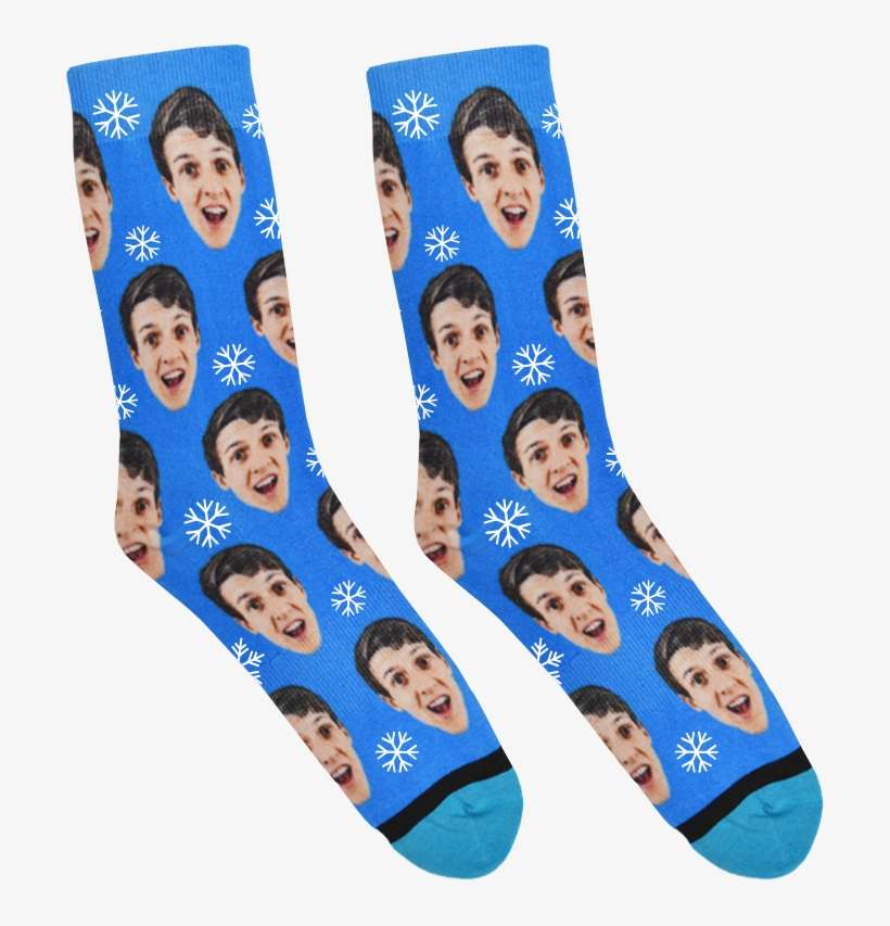 Custom Christmas Socks - Custom Face Socks, transparent png download