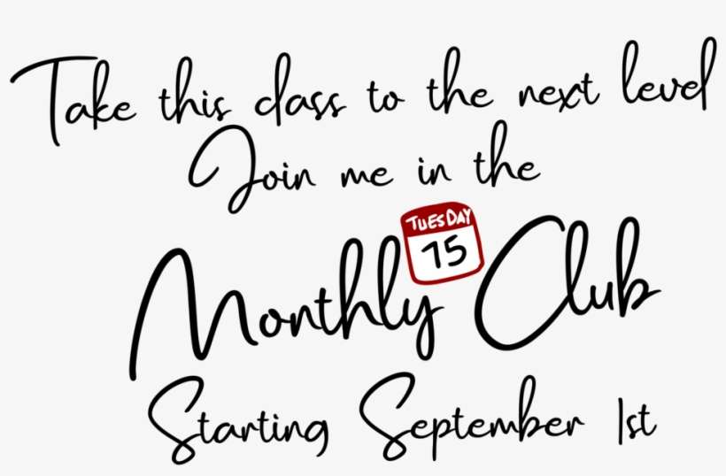 Monthly Club September - Portable Network Graphics, transparent png download