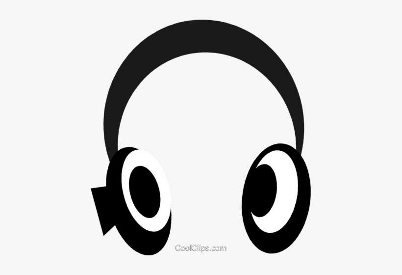 Headphones Royalty Free Vector Clip Art Illustration - Circle, transparent png download