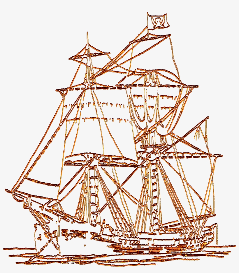Pirate Ship On Fire 4 - Mast, transparent png download