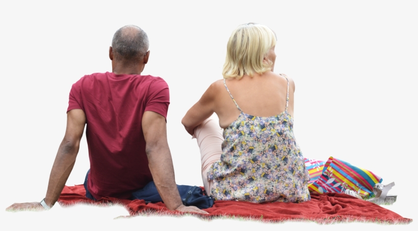 Free - People Sitting Back Png, transparent png download