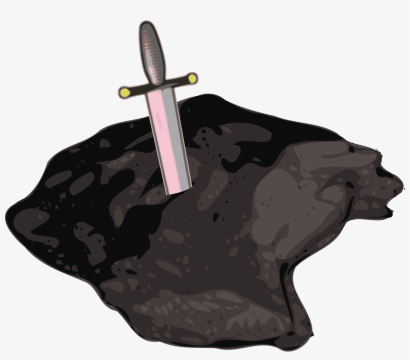 How To Set Use Sword In Stone Clipart, transparent png download