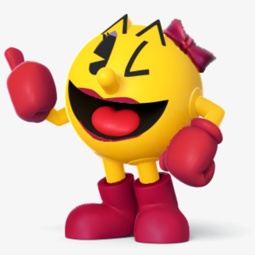 Video Game Fashion - Ms Pac Man Smash Bros, transparent png download