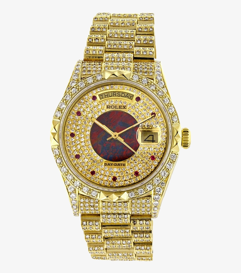 rolex ice gold