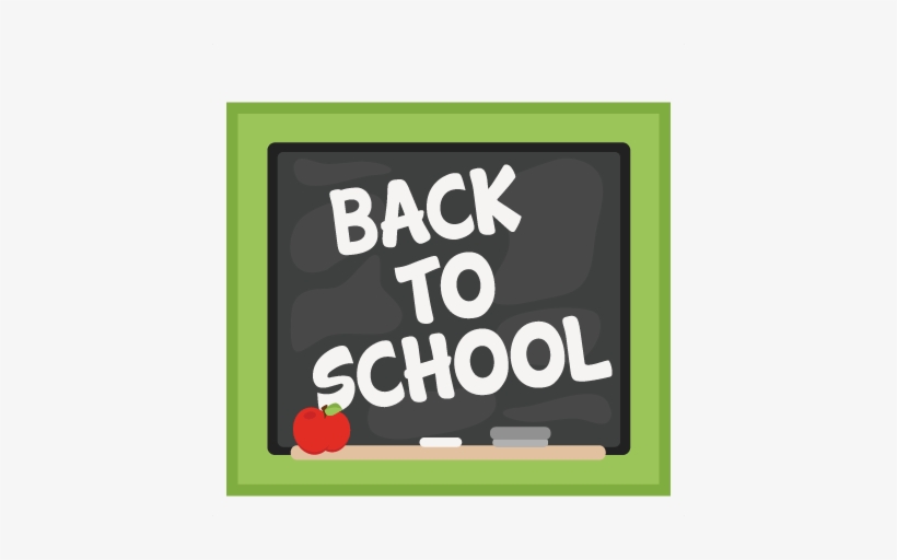 Back To School Chalkboard Svg Cuts Scrapbook Cut File - School Chalkboard Clipart Transparent, transparent png download