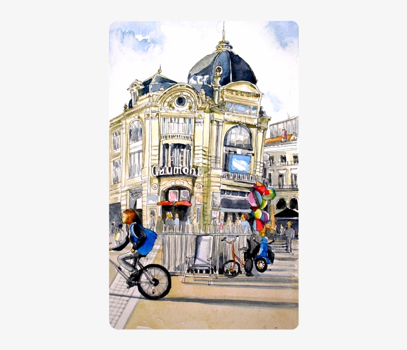 #loucapush #watercolor #frenchart #paris #frenchartist - Figurine, transparent png download
