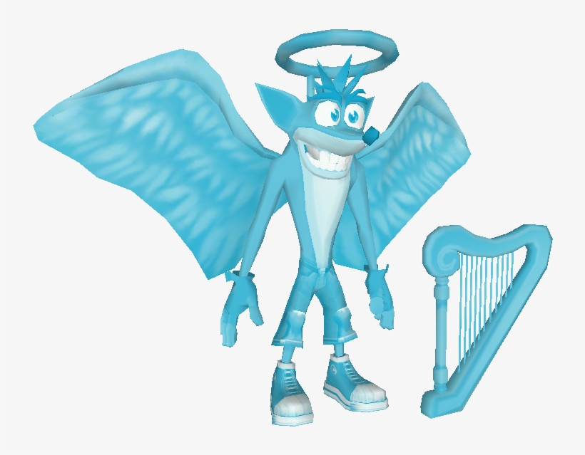 Crash Twinsanity Angel Crash Crash Bandicoot Angel PNG Image