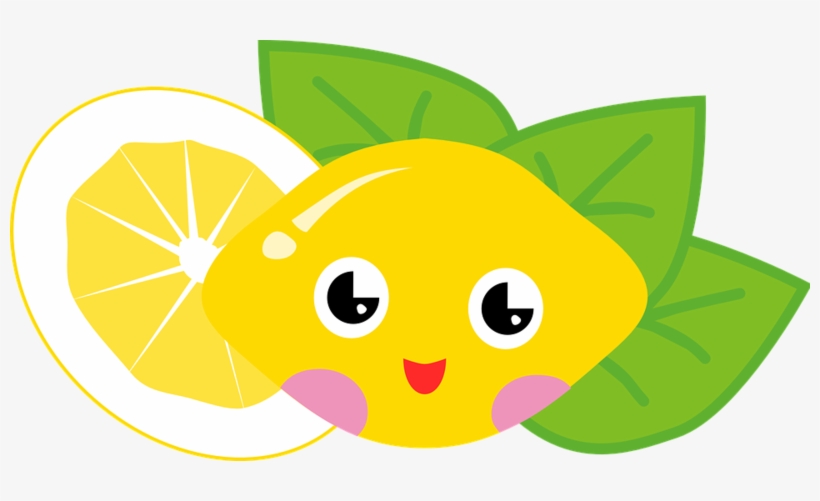 This Is Such A Cute Cartoon Of A Lemon With A Friendly - Cute Fruit Cartoons Png, transparent png download