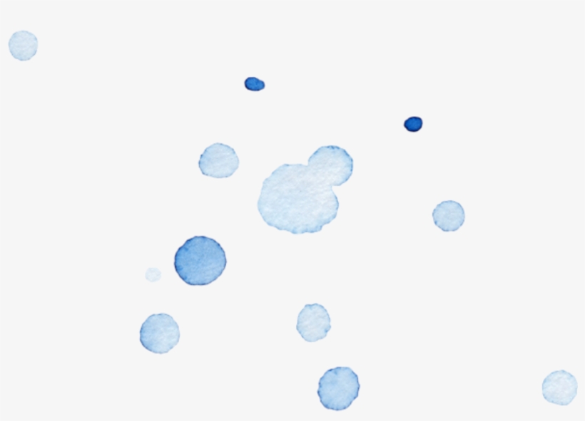 Ftestickers Watercolor Paintdrops Overlay Blue - Watercolor Painting, transparent png download
