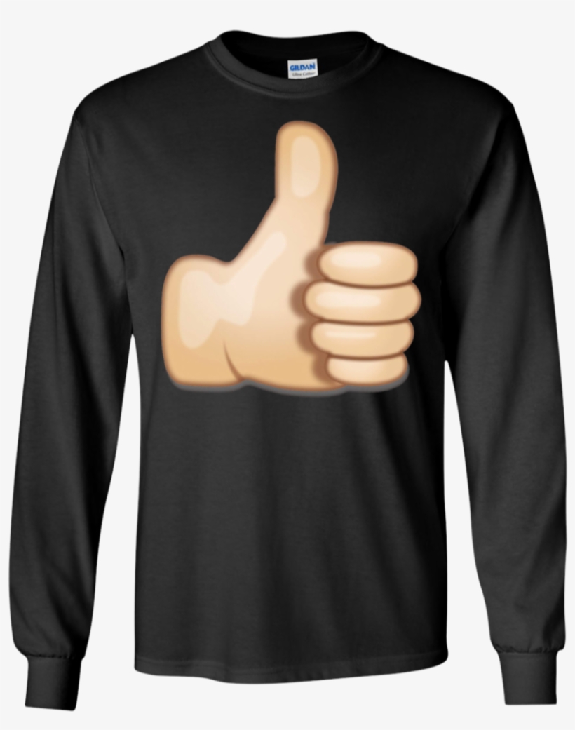 Thumbs Up Emoji Apparel - Shirt, transparent png download
