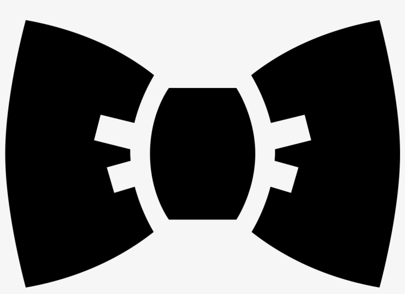 Filled Bow Tie Icon - Noeud Papillon Png Icon, transparent png download