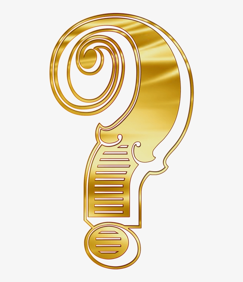 Cyrillic Question Mark Png - Question Gold Png, transparent png download