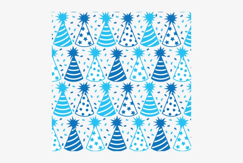 And Here Is Your Party Hat Fabric By Robyriker On Spoonflower - Black, White, And Blue Custom Wallpaper By Robyriker, transparent png download