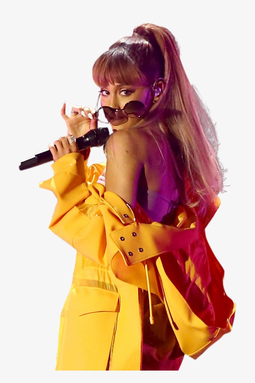 Ariana Grande In Yellow Dress On Stage Png Image - Ariana Yellow Png, transparent png download