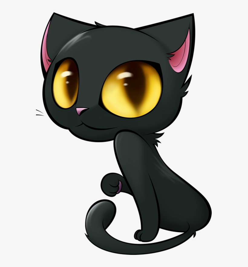 Gifs Im Genes De Gatos Negros Pinteres - Cute Black Cat Clipart, transparent png download