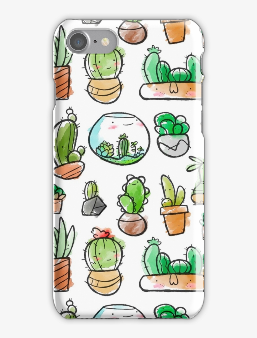 Watercolor Succulents Iphone 7 Snap Case - Iphone, transparent png download