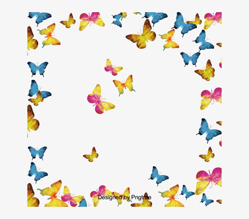 Simple Butterfly Silhouette Design, Cartoons, Hand - Psd, transparent png download