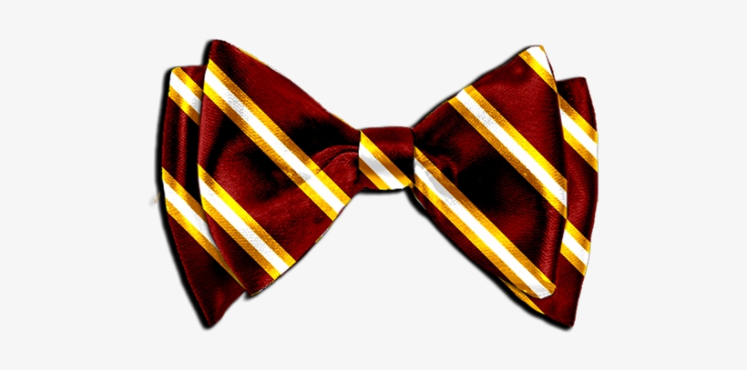 Maroon Dusty Yellow Stripe Bow Tie Custom Designed - Bow Tie, transparent png download