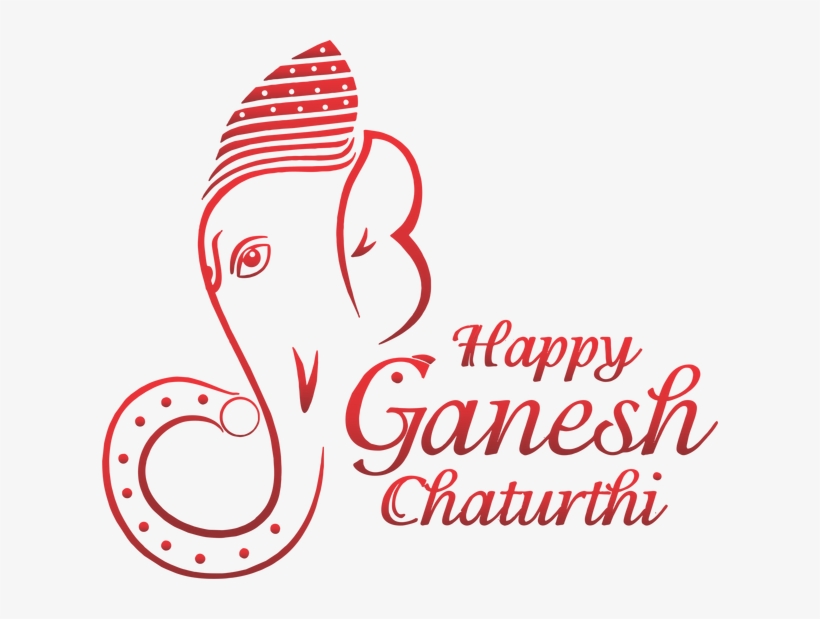 Ganesh Chaturthi Png Picture - Happy Ganesh Chaturthi Text, transparent png download