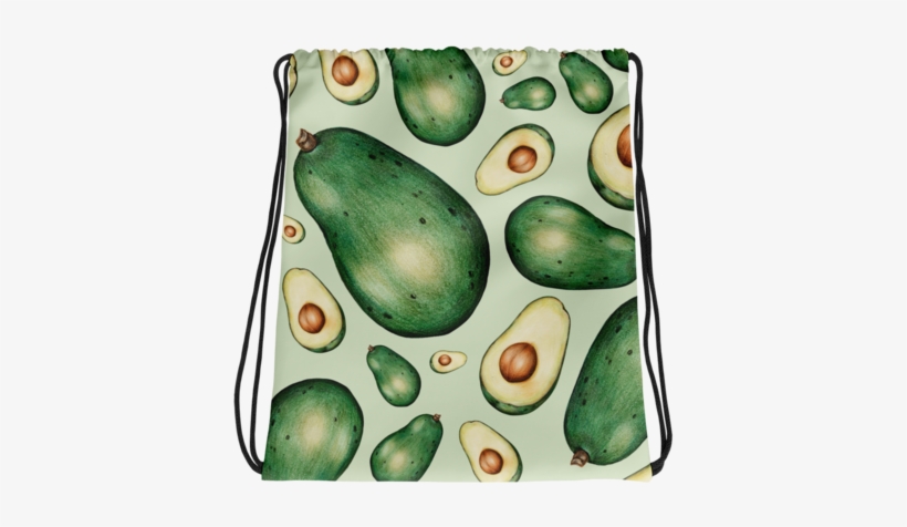 Avocado Drawstring Bag - Avocado, transparent png download