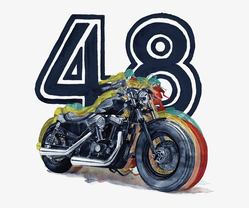 Tshirt Harley Forty Eight, transparent png download
