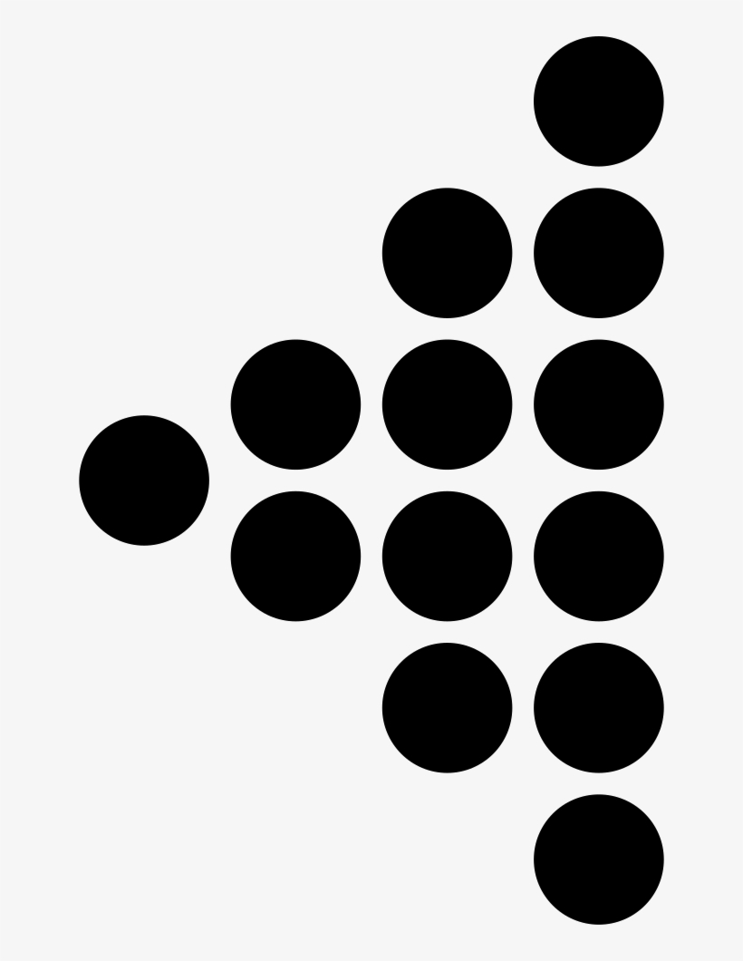 Left Arrow Triangle Of Dots Comments - Table Food Vector, transparent png download