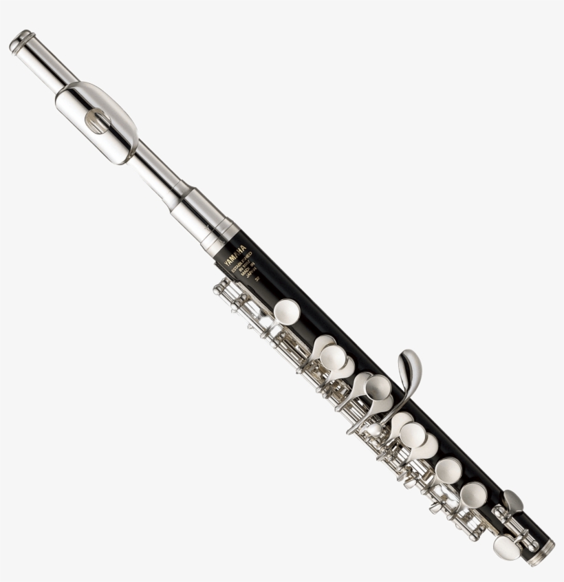 Vector Black And White Stock Yamaha Piccolo Transparent - Yamaha Ypc 32, transparent png download