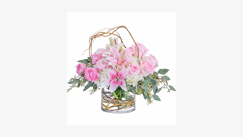 Peaceful Pink Flower Arrangement - A Better Bloom Edmond Flower Shop, transparent png download