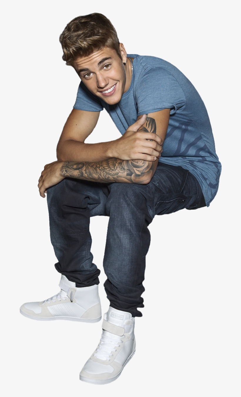 Free Person Sitting Png - Justin Bieber Sitting Png, transparent png download