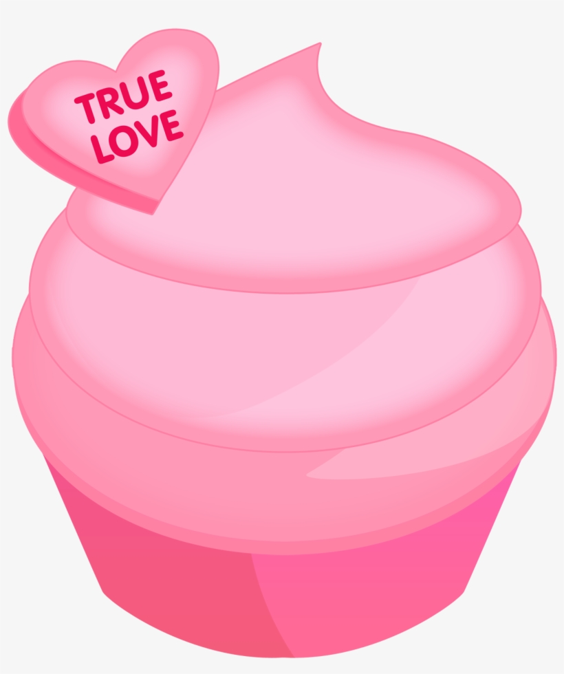 Heart Cupcake Clipart Png - Clip Art, transparent png download