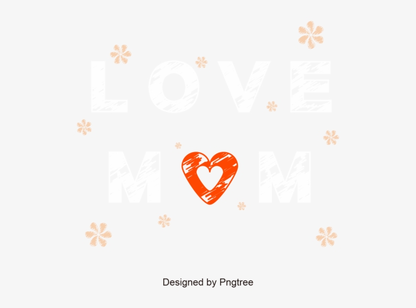 Mother's Day Simple Background Design, Happy Mother's - Love Runs Out Png, transparent png download