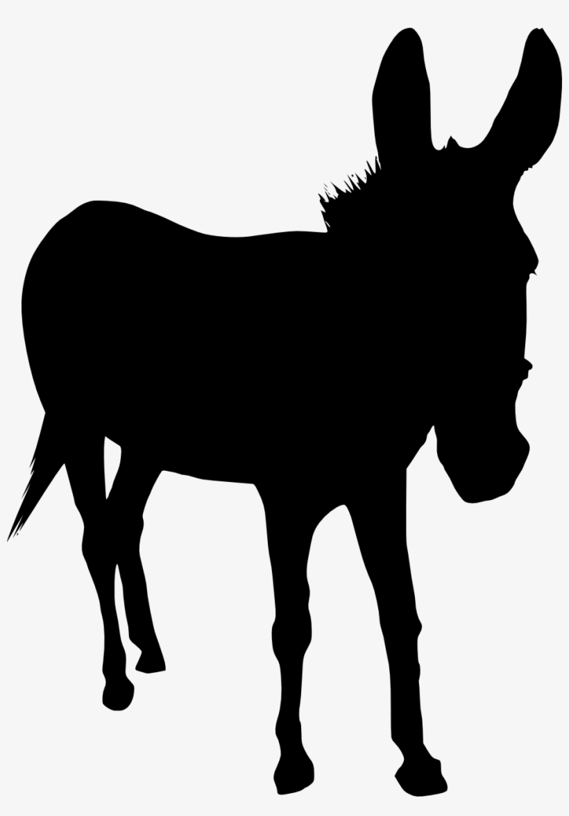 Donkey Transparent Png Image - Donkey Silhouette Png, transparent png download