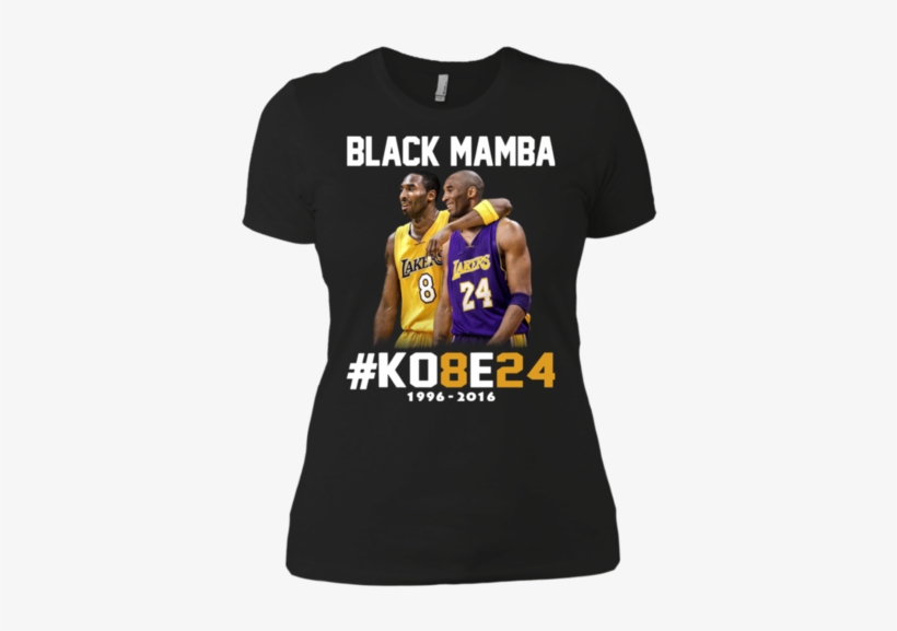 Kobe Bryant 24 Black Mamba Shirt Ladies' Boyfriend - Shirt, transparent png download