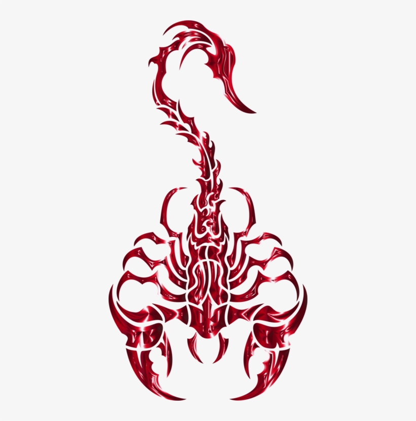 Scorpions Drawing Arachnid Arizona Bark Scorpion - Red Scorpion Art, transparent png download