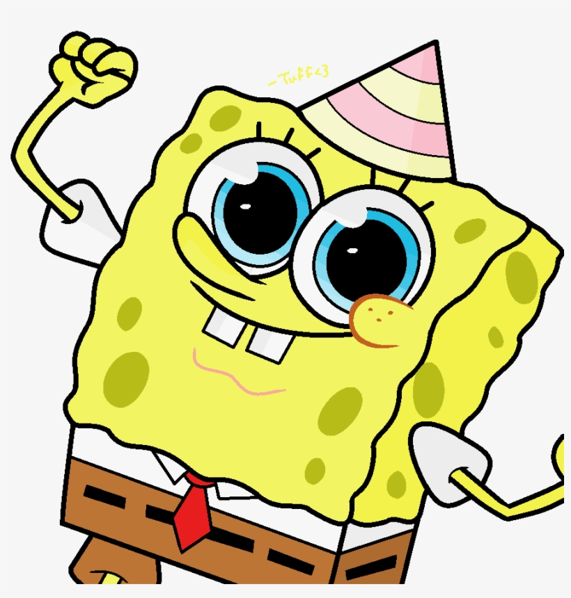Clip Black And White Happy By Tuff Rubies On Deviantart - Spongebob And Patrick Birthday, transparent png download