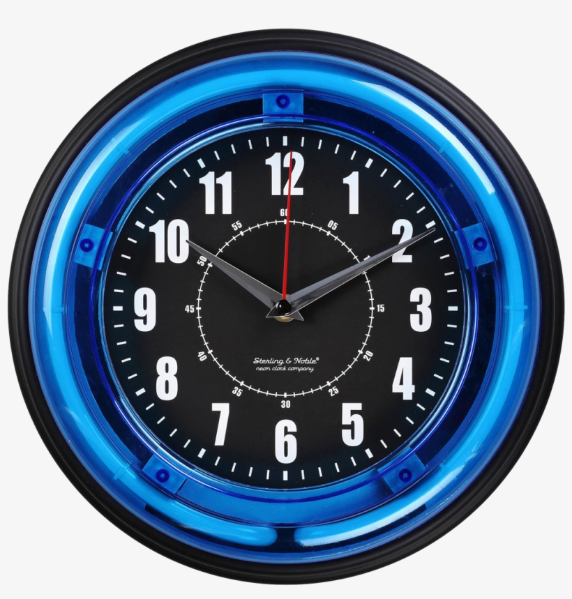 Free Png Modern Wall Clock Png Images Transparent - Neon Clock, transparent png download