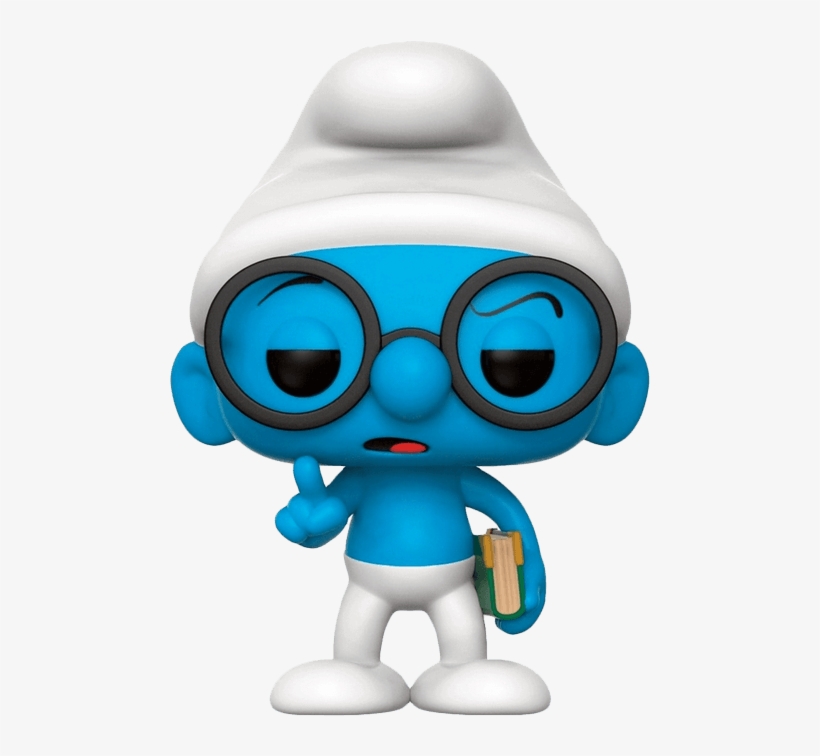 The Smurfs - Brainy Smurf - Funko Pop! Animation: The Smurfs - Brainy Smurf, transparent png download