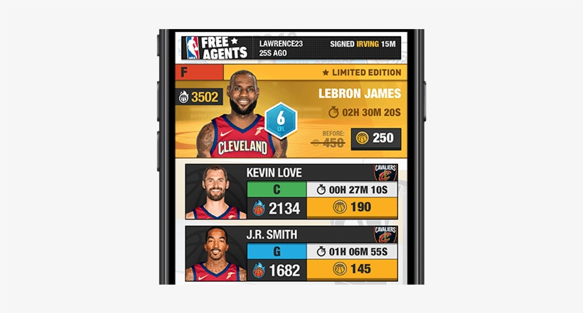 Cleveland Cavaliers Basketball Team's Players - Cleveland, transparent png download