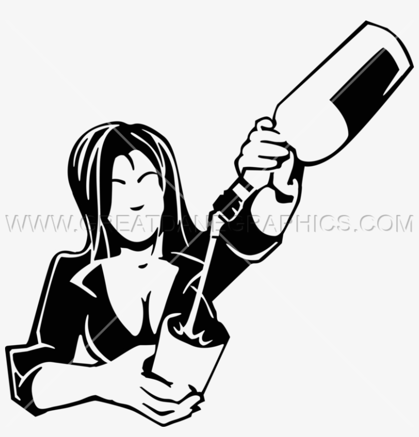 Female Production Ready Artwork Banner Transparent - Female Bartender Png, transparent png download
