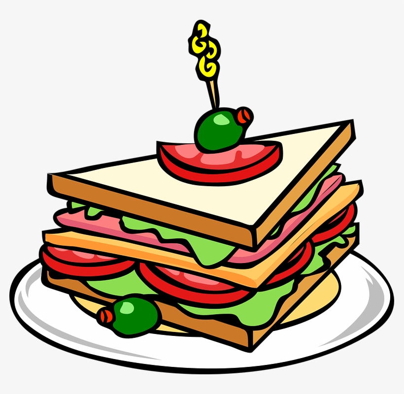 Food Graphics Clip Art 101 Clip Art - Sandwich Clip Art, transparent png download