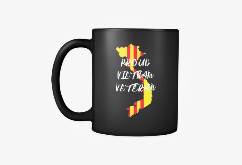 Proud Vietnam Veteran With South Vietnam Flag On Vietnam - Happiness Quotes In Mugs, transparent png download