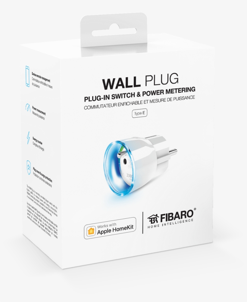 Smart Socket - Fibaro Wall Plug Homekit, transparent png download