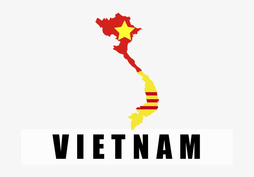 Vietnam Flag - Vietnam War North South, transparent png download