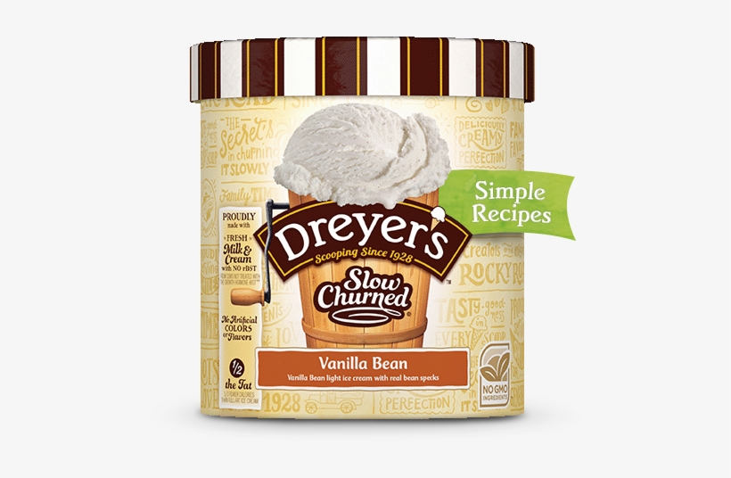 Vanilla Bean - Edy's French Vanilla Ice Cream, transparent png download