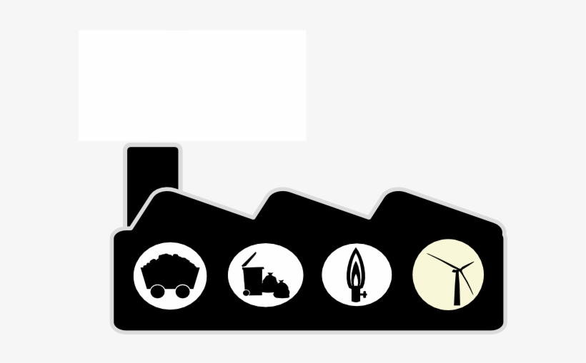Power Plant Clip Art - Coal Power House Symbol, transparent png download