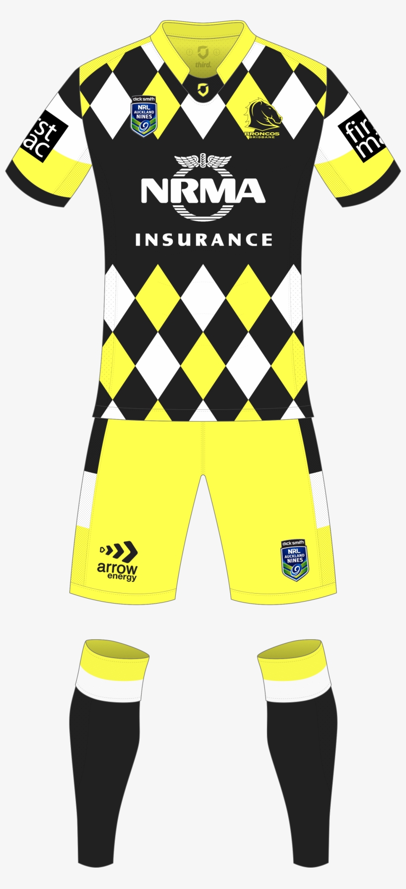 Brisbane Broncos Nines Front - Brisbane Broncos Home Jersey 2017, transparent png download